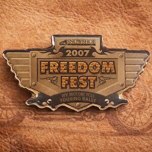 Snowshoe Mountain Freedom Fest 2007 Motorcycle Rally Lapel Pin